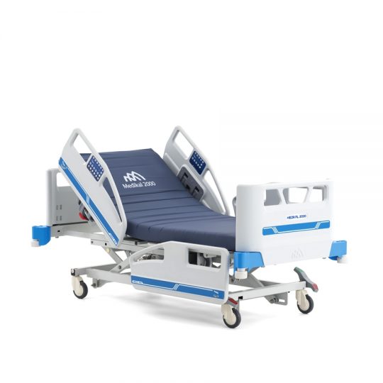 Ref. : PLUS A8 / Literie et mobilier hospitalier / Lit de réanimation 4 moteurs avec réglage électronique